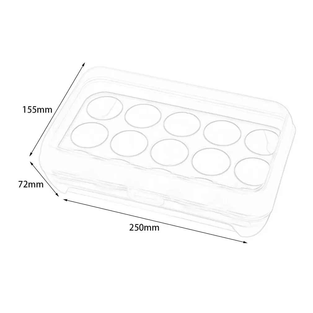 

Household15 Grid Eggs Container Storage Kitchen Refrigerator Fresh Box Storage Case Multifunctional Crisper Food Container