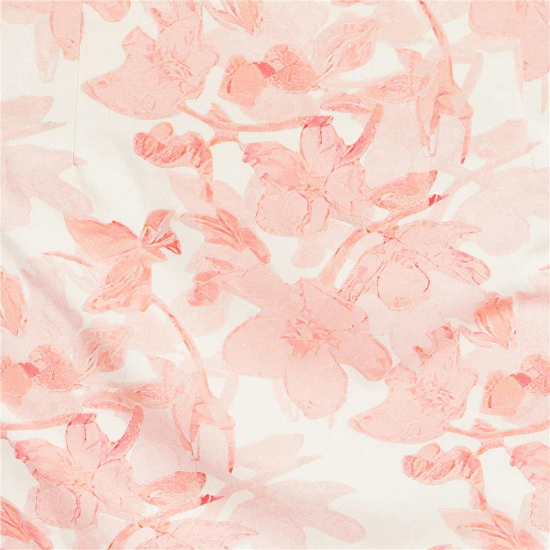 

ONEINALL Print Patchwork Sexy Two Piece Set For Women V Neck Sleeveless Top High Waist Mini Skirt Hit Color Sets Female 2021 New