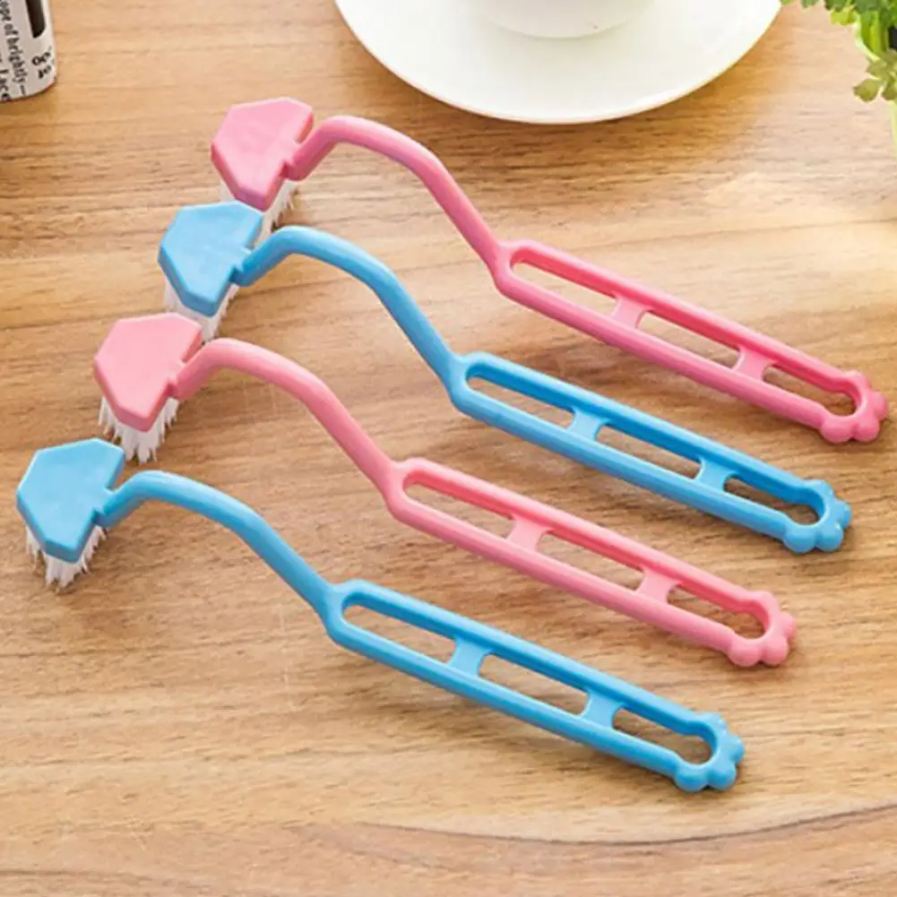 

1Pcs Soft Hair Toilet Brush Bristled Kitchen Corner Bending Portable Cleaning Handle Trapezoidal Bathroom Accessories Bendi Y4B0