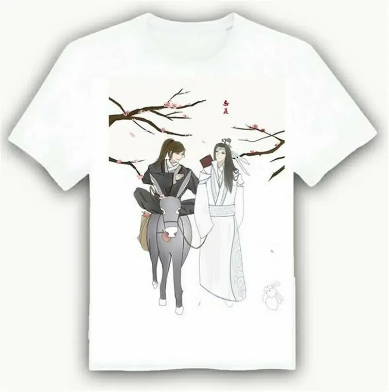 Футболка с принтом аниме Mo Dao Zu Shi Wei Wuxian летняя футболка унисекс короткими