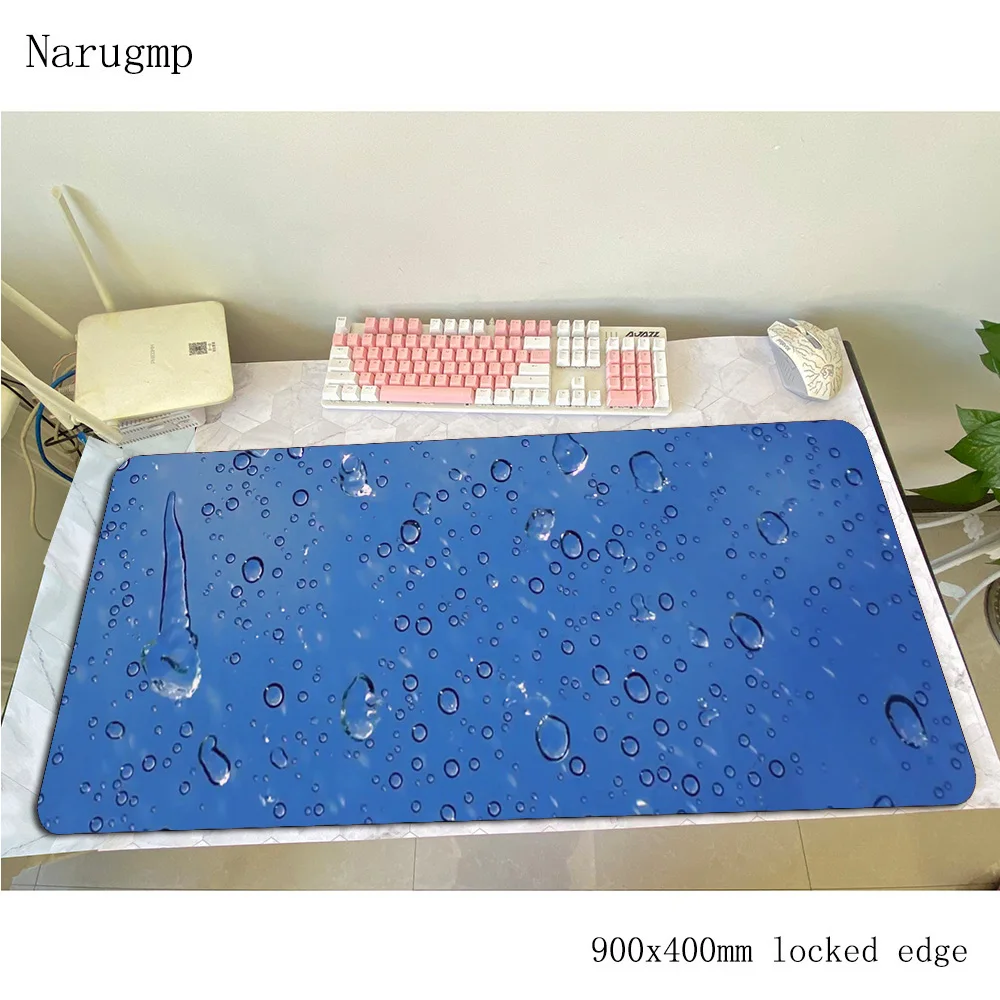 Коврик для мыши с капелькой воды геймер 90x40 см игровой коврик модный notbook
