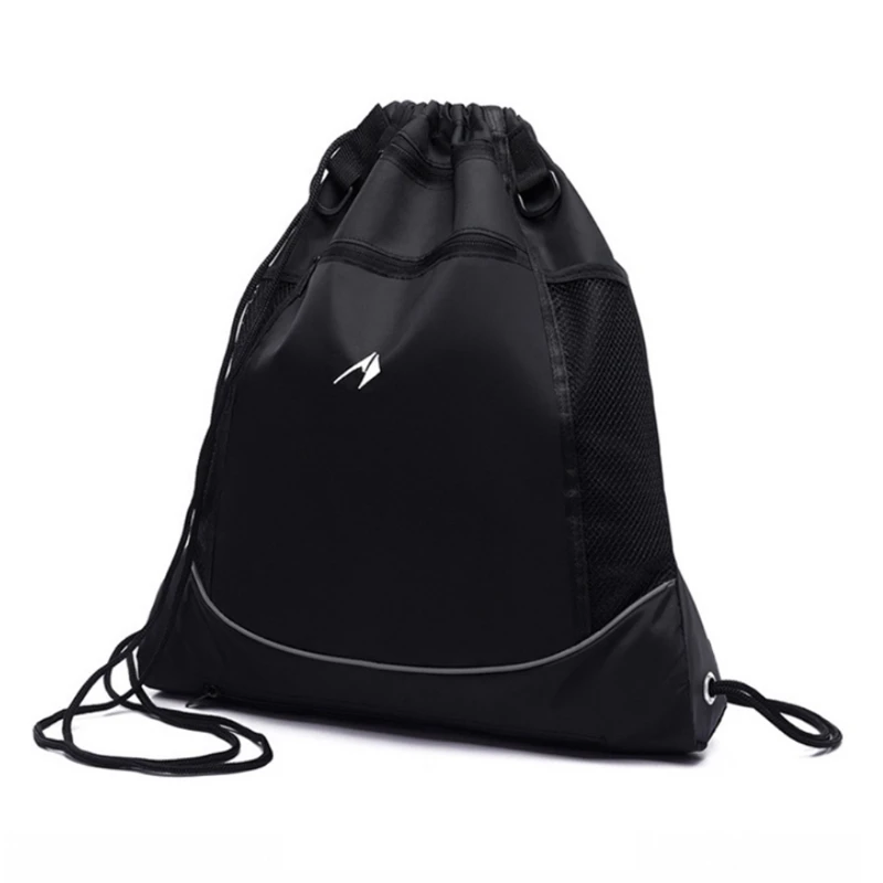 

85AB Boys Drawstring Basketball Backpack w/Detachable Ball Mesh Bag Foldable Sackpack