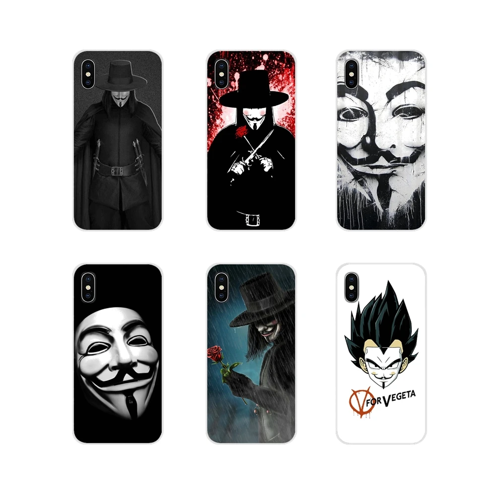 Аксессуары чехлы для телефонов Чехлы Huawei Mate Honor 5X 6X 7 7A 7C 8 9 10 8C 8X 20 30 Lite Pro V Vendetta Mask rose