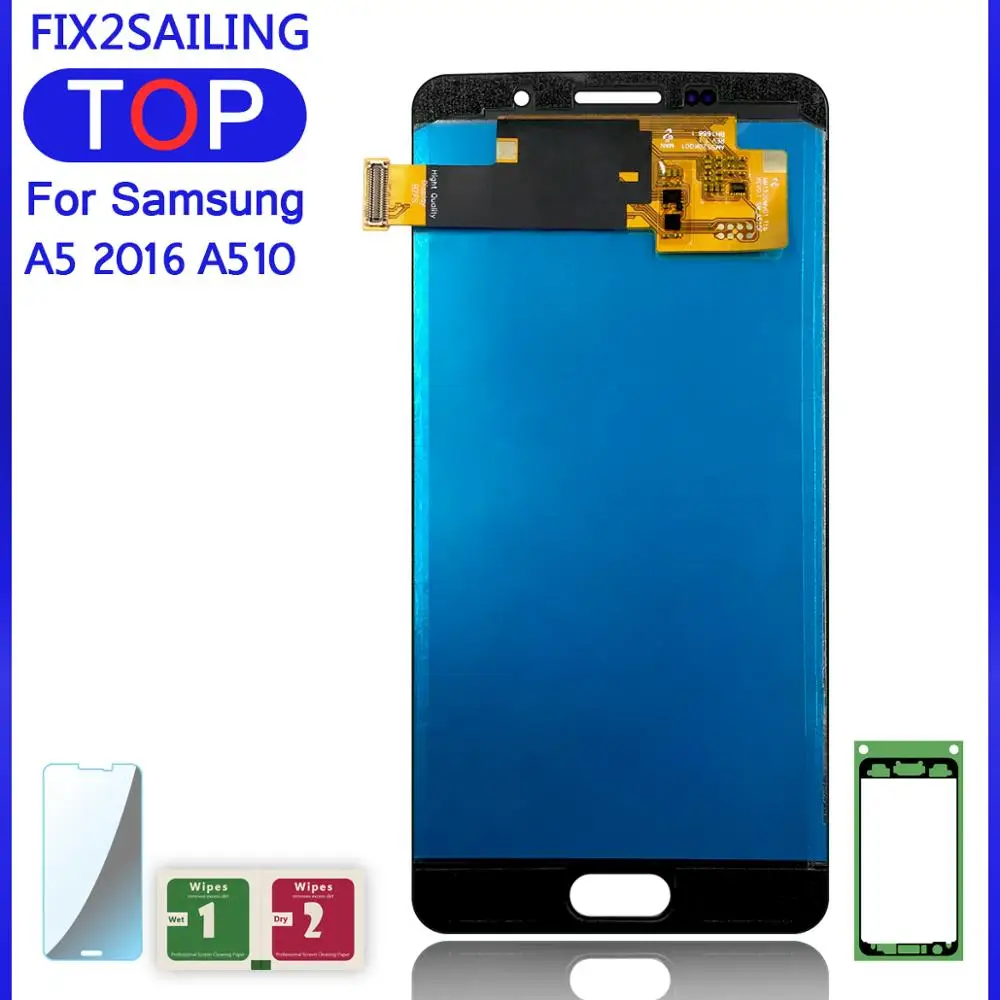Для Samsung Galaxy A5 2016 A510 A510F A510M A510FD A5100 супер AMOLED LCDs Замена ЖК дисплея сенсорный
