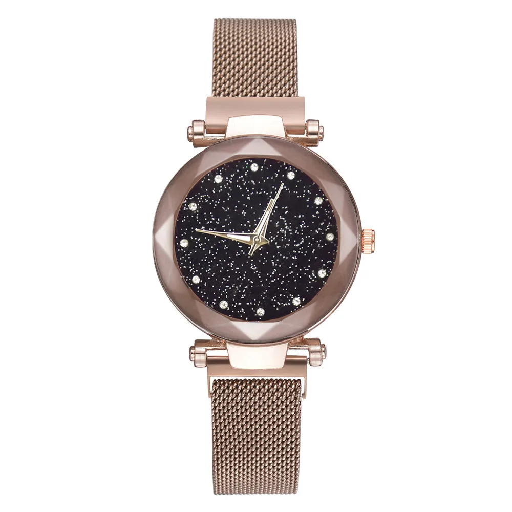Luxury Starry Sky Watch Fashion Ladies Watches Steel Magnetic Women Quartz Wrist Diamond Hours Montre Femme 2020 | Наручные часы