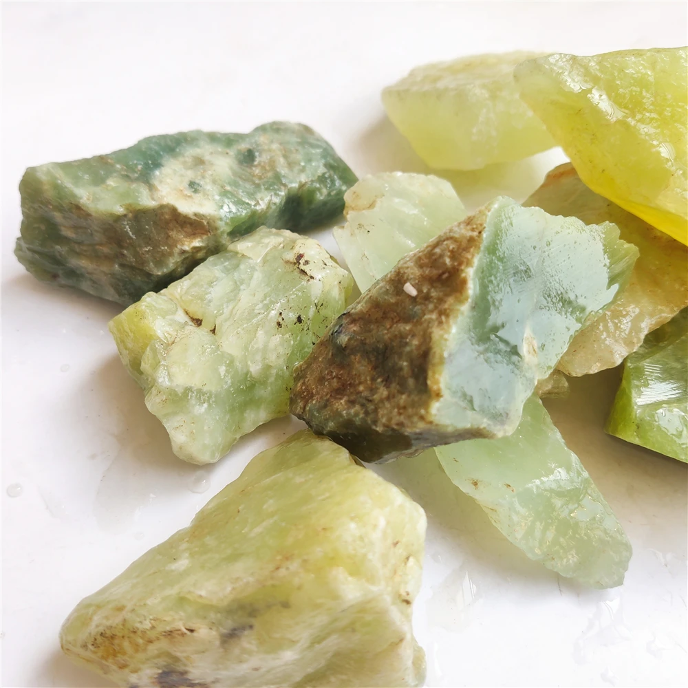 

China Xiuyan Jade Green Jade Stone for Hand Carved Jewelry Processing Raw Materials Home Decorative Stones for Making Pendant