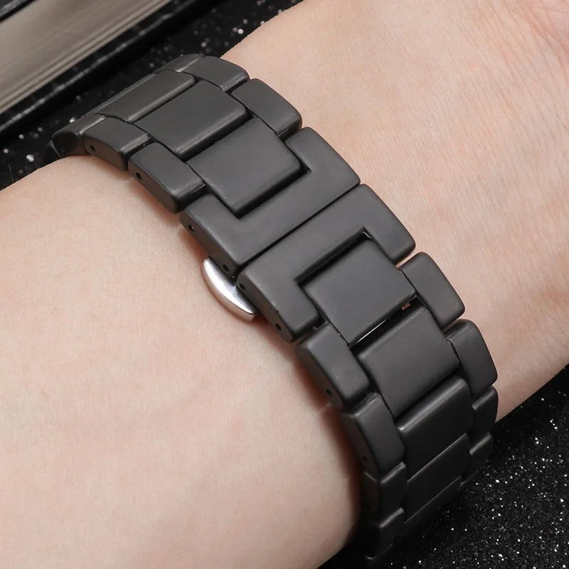 Ремешок керамический для часов Huami Xiaomi черный и белый сменный Браслет Amazfit GTR GTS 42