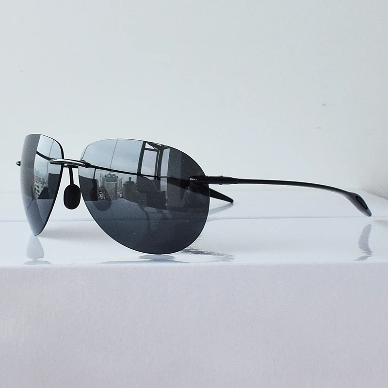 TR90 Polarized Sunglasses Men Aviation Sun Glasses for Man 10g Ultra Light Anti Glare Driving Eyewear