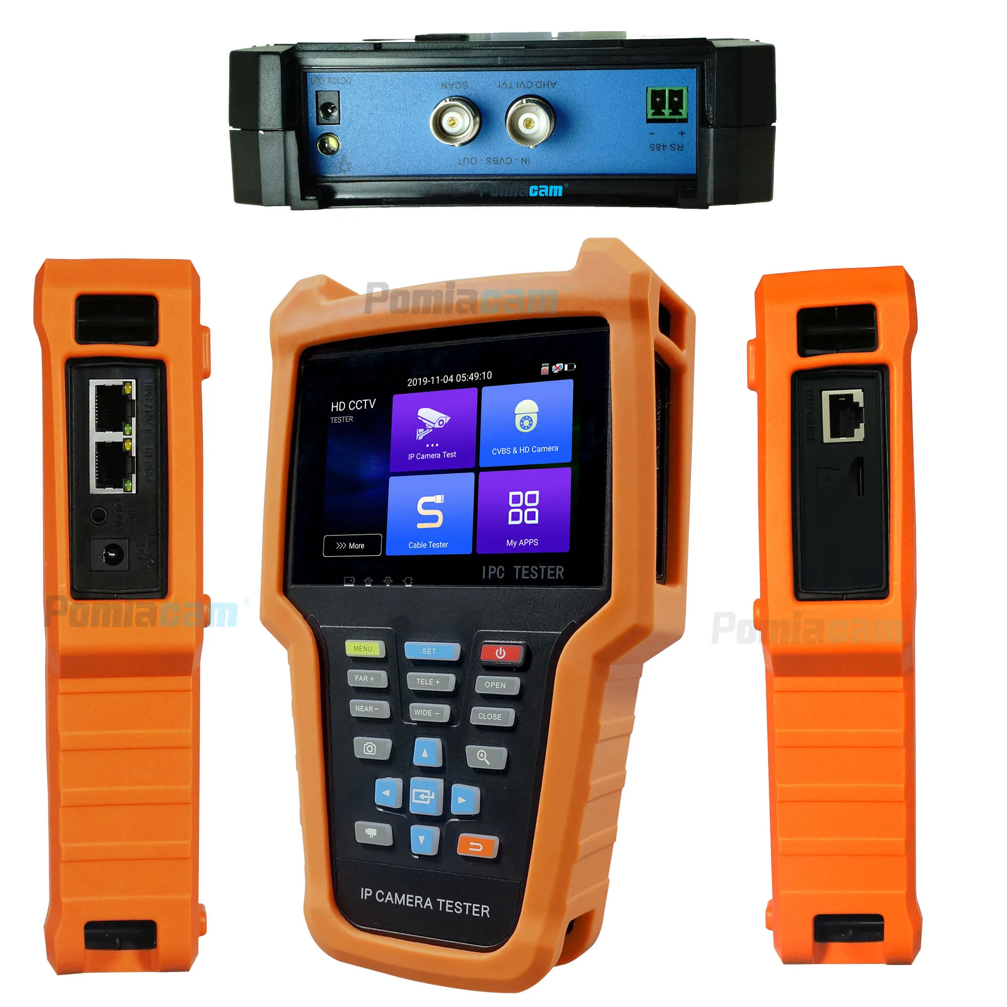 4inch 4K POE IP tester Video IPC CCTV Tester AHD ip camera testers Test Monitor TVI CVI | Безопасность и защита
