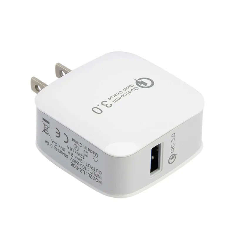 Мобильный телефон зарядное устройство QC 3 0 18 Вт быстрая зарядка изготовлено из
