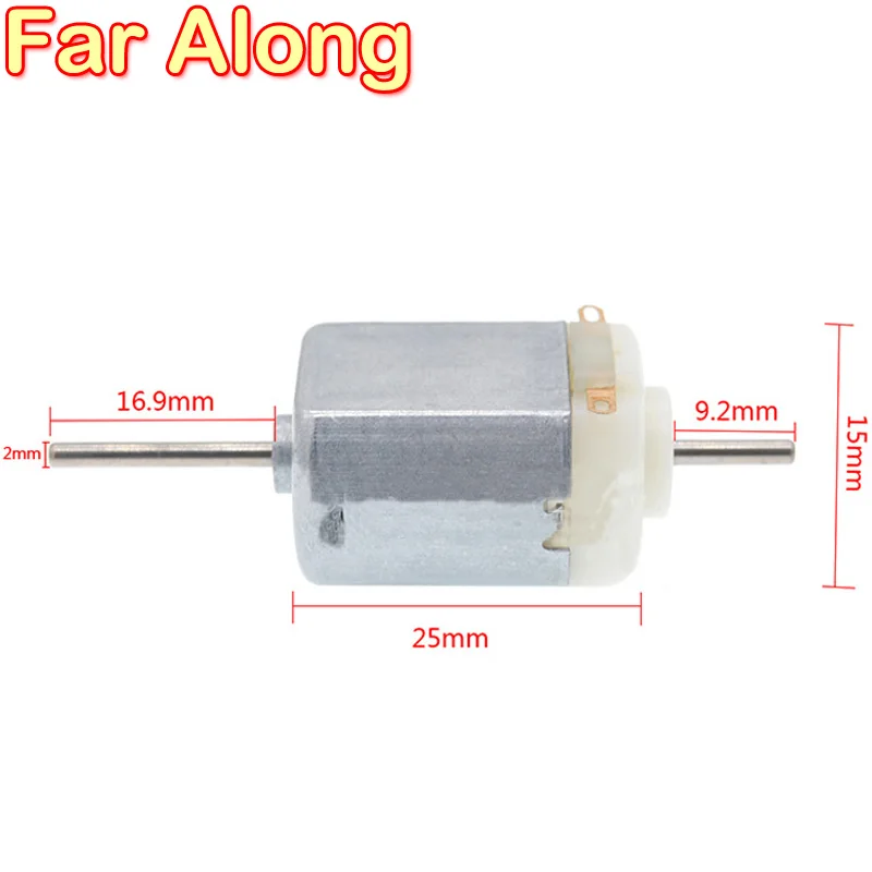 Высокоскоростной электродвигатель постоянного тока с двумя валами 3 в 1500 об/мин