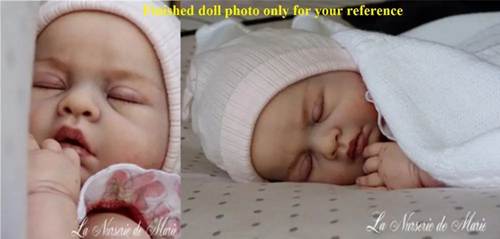 Npkколлекционная Неокрашенная Кукла реборн набор мягкий силиконовый винил полное