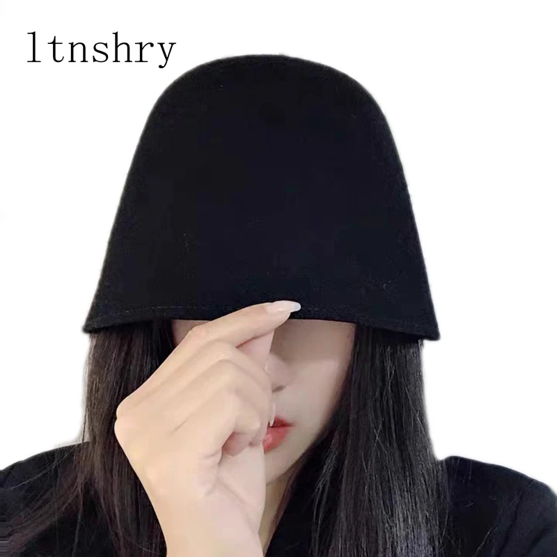 Панама из натуральной 100% шерсти Женская фетровая шляпа с козырьком складная