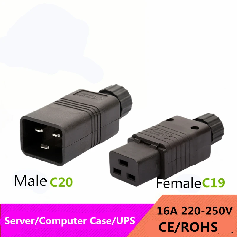 разъемы IEC 320 стандартный AC разъем C19/C20 16A/250V Rewirable самодельное гнездо в сборе PDU