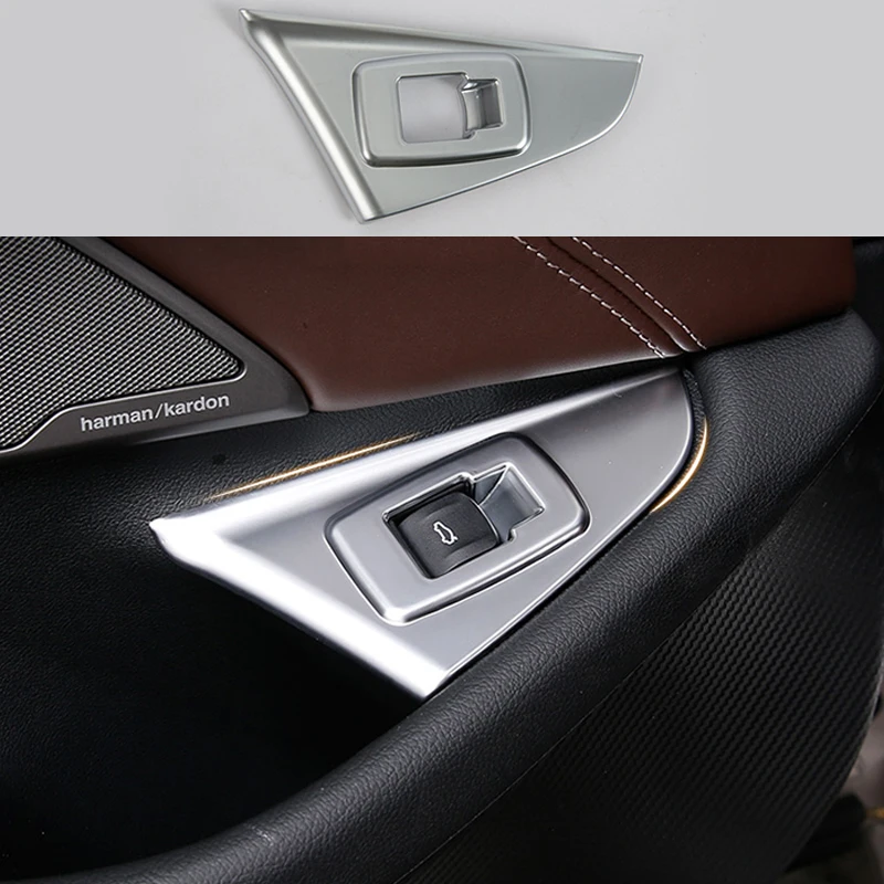 Хром задний багажник открытая рамка для переключателей крышка Накладка BMW 5 серии