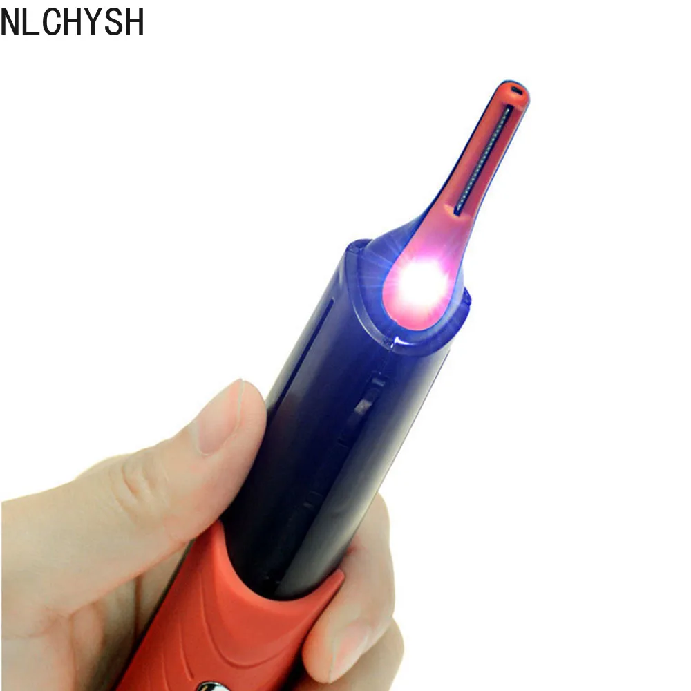 

Многофункциональная бритва со светодиодной подсветкой и двойной головкой, электрический триммер для волос в носу, Мужская Машинка для удал...