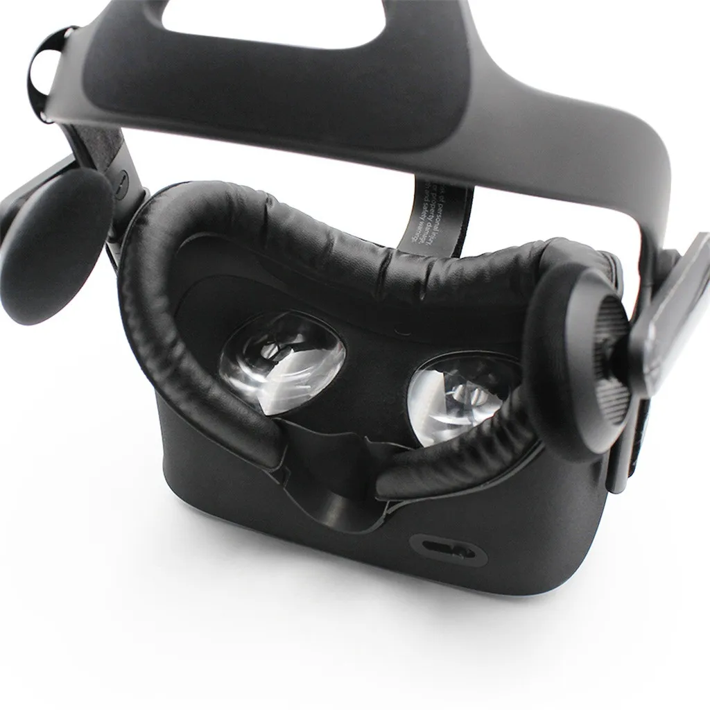 Comfortable Replacement Eye Mask Pad Soft Easy Clean Leather For Oculus Rift PU Face Protection Cotton Bottom | Электроника