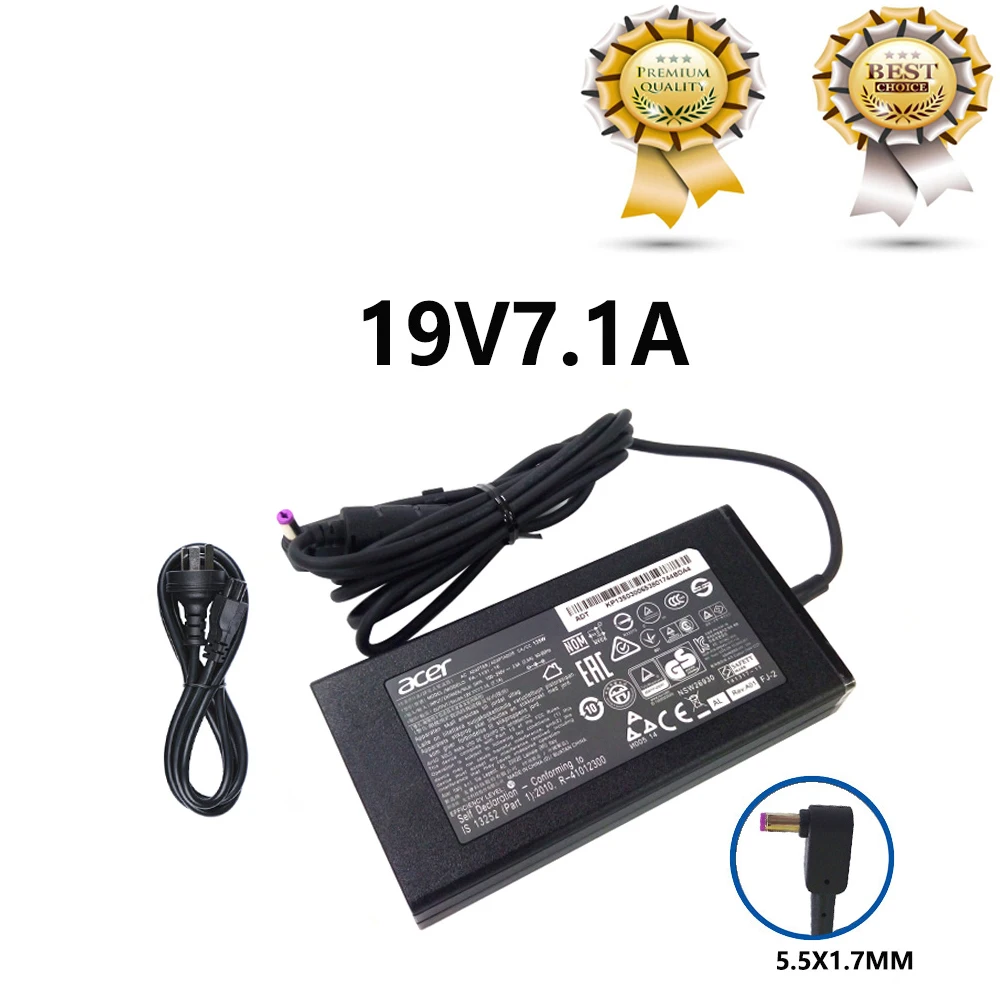 Адаптер питания переменного тока для ноутбука ACER Aspire VX 15 адаптер 19 в 7 1 а 135