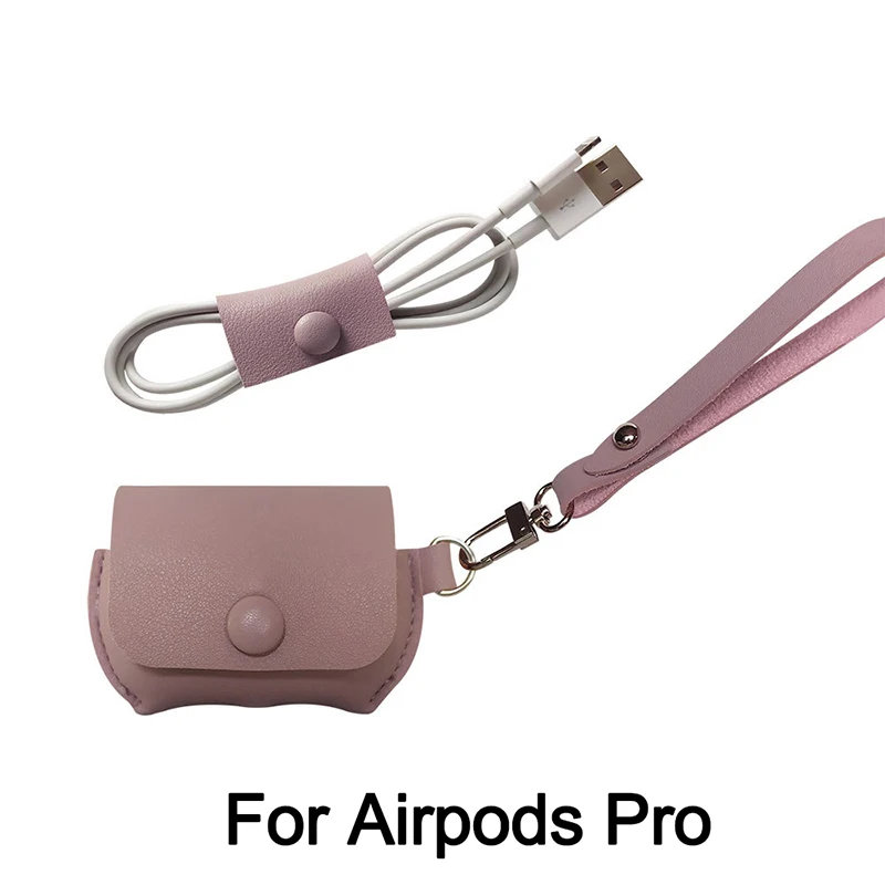 Purple airpods 3 Сказочный кожаный чехол для Apple Airpods Pro, противоударный ремешок для наушников, чехол для AirPods 3 2 1, чехол для зарядки, защитный чехол - Цвет: Purple airpods 3