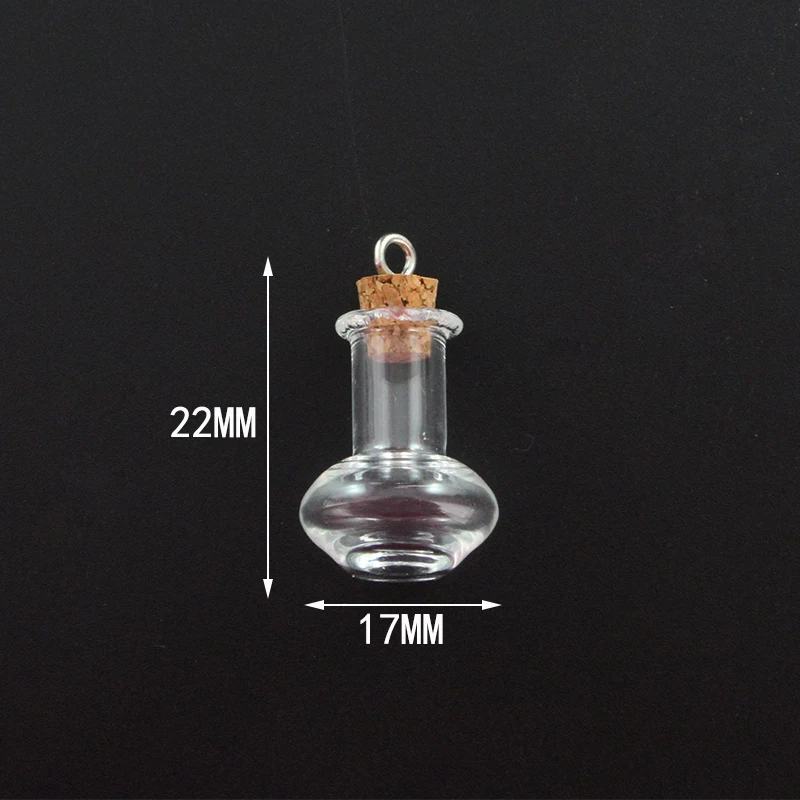 Vase -Screw 5 шт. пробковая пробка маленькая пустая стеклянная бутылка Крошечные стеклянные баночки с пробкой декоративные стеклянные баночки - Окраска металла: Vase -Screw