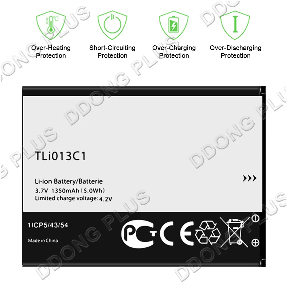 Аккумулятор TLi013C1 для Alcatel SmartFlip 4052R аккумулятор 1ICP5/43/54 запасная часть ремонта -
