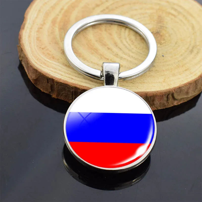 Брелок со стеклянным куполом двухсторонний брелок для ключей в Восточную Европу