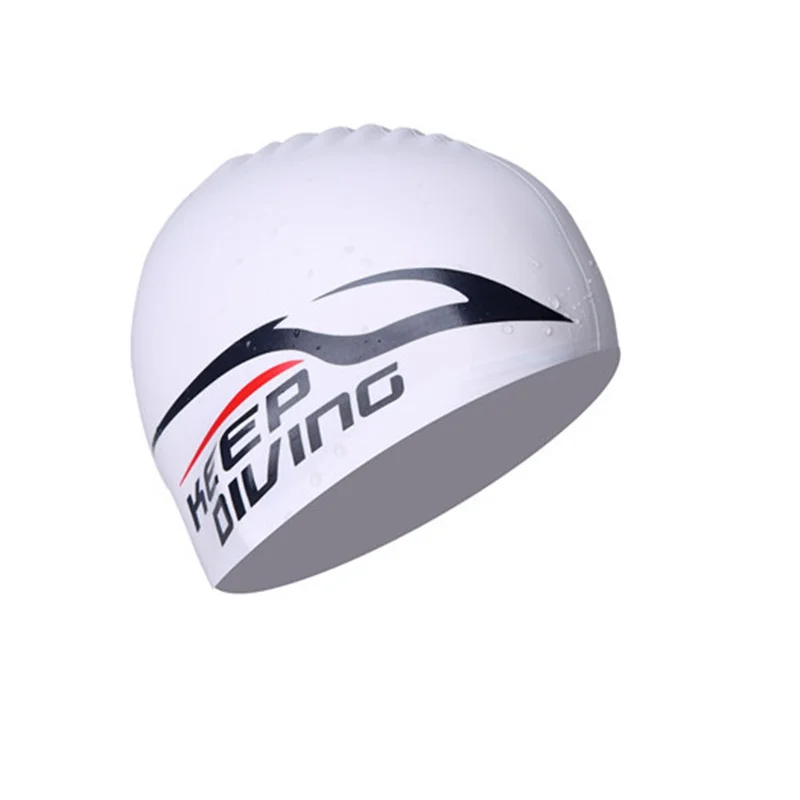 

Silicone Swimming Cap For Women Men Kids Long Hair Silica Hood Ultrathin Hat Protect Ears Waterproof cap