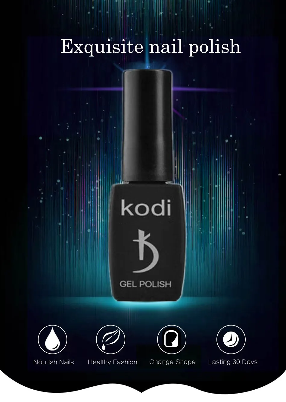 KODI гель 12 мл гель для ногтей с блестками лак Профессиональный голографический красный УФ светодиодный гель для ногтей замачиваемый стойкий лак для ногтей