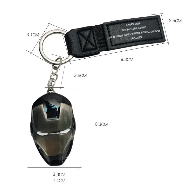 Мстители супергерой Железный человек Маска брелок с Бэтменом Капитан Америка