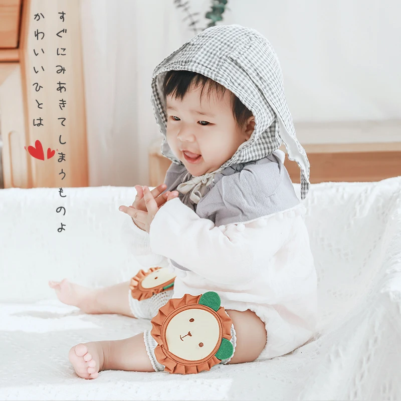 Наколенники для детей 0-3 лет защитные чулки милые детские наколенники в