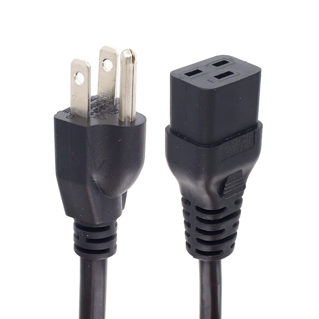 Силовой кабель для компьютера NEMA 5-15P к гнезду C19, 320 м/6 футов