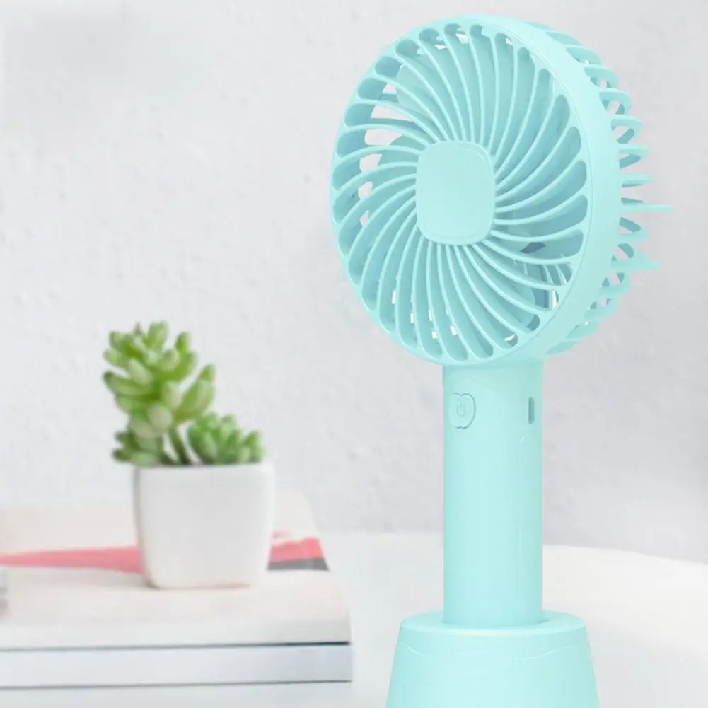 

Портативный мини-вентилятор, портативный Usb перезаряжаемый аккумулятор, охлаждающий Рабочий стол с подставкой, 3 скорости ветра для путешес...