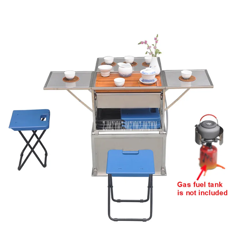 Уличный чайный стол набор для путешествий кемпинга газовая плита с чайной