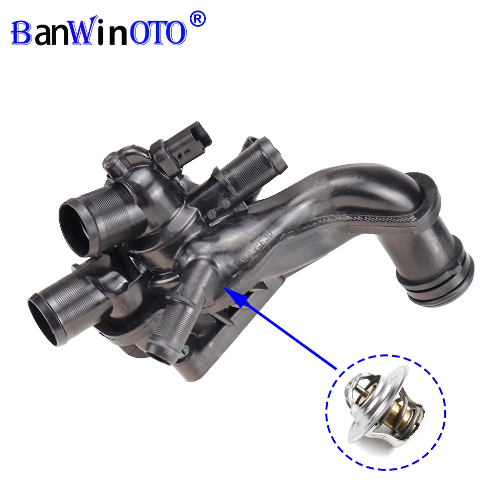 

Thermostat Housing Water Outlet Fit For Mini Cooper Citroen C4 Picasso DS3 Peugeot R56 R55 1336Z6 11537534521 9810916980 1336.Z6