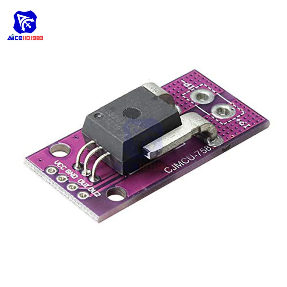 Diymore CJMCU-758 Датчик тока Холла ACS758LCB-050B-PFF-T Линейный Датчик тока модуль для Arduino
