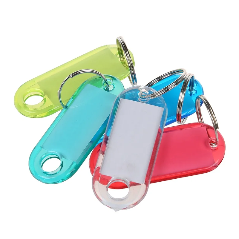 Кристально чистый красочный ключ ID Этикетки 100 шт | Дом и сад