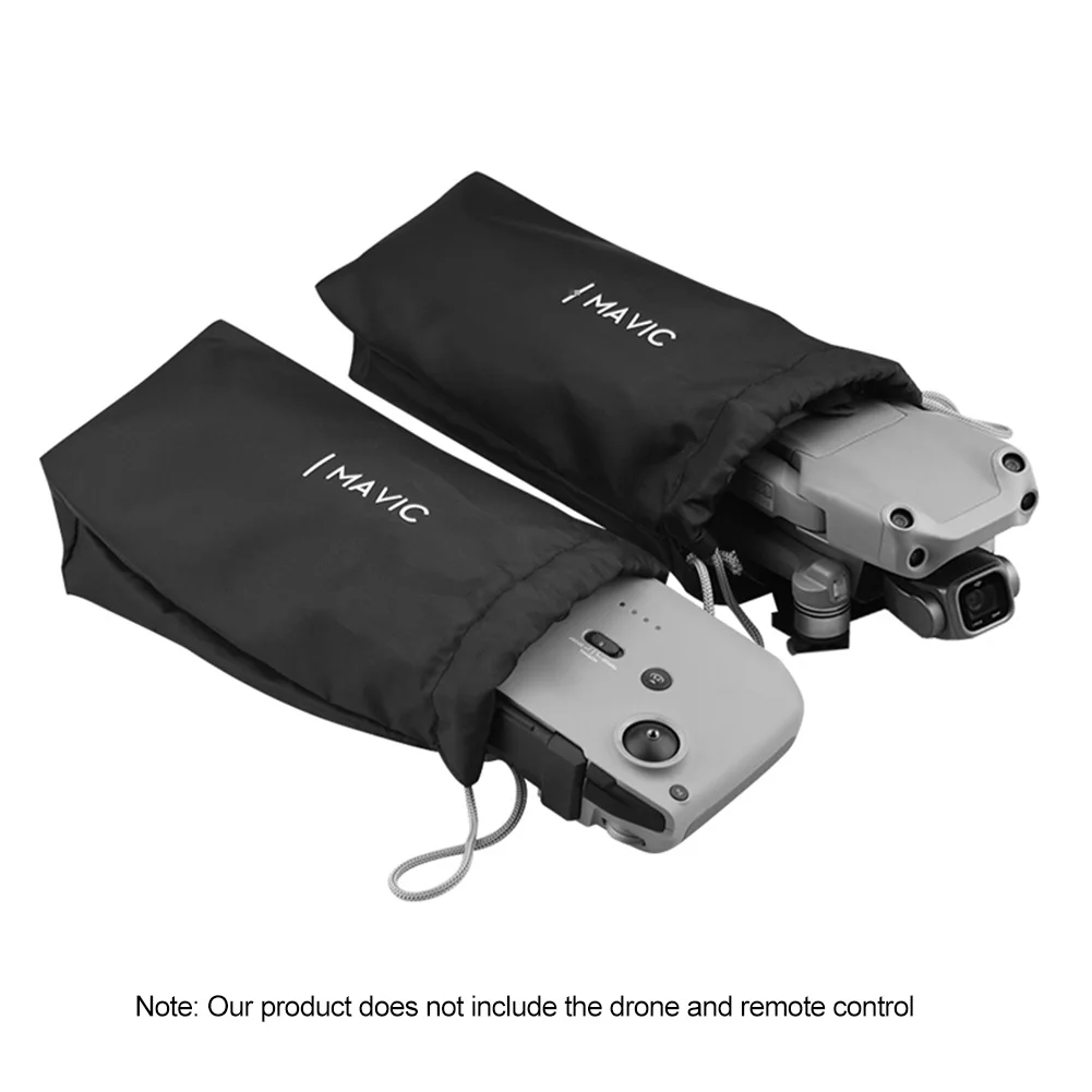 

2pcs/pack Drone Accessories Pouch Storage Bag Drawstring Closure Professional Remote Control Travel Portable For DJI Mavic Air 2
