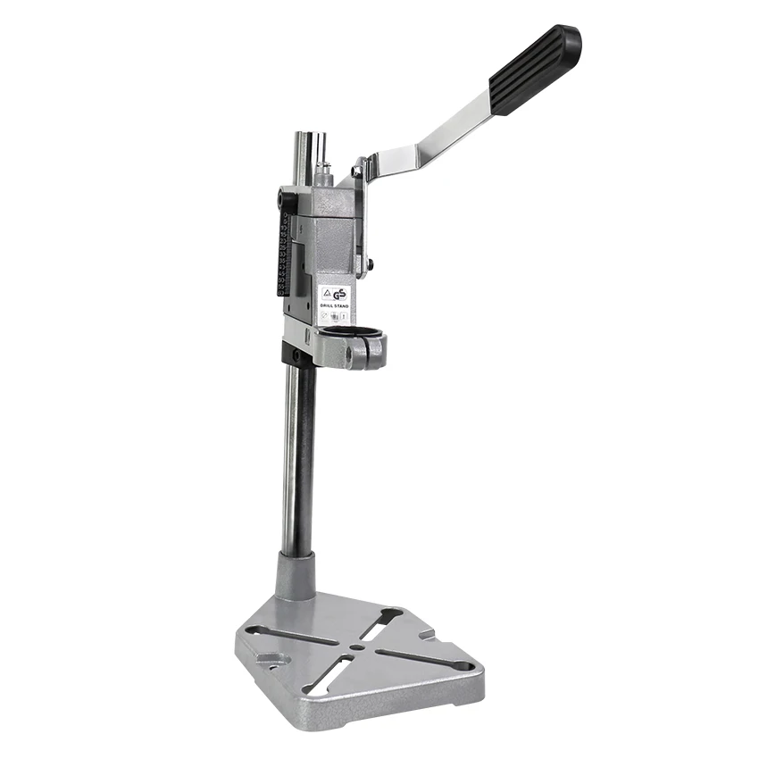 Electric Drill Stand Workbench Pillar Pedestal Clamp for Drilling Collet Adjustment Scale and Stop Added Functionality | Инструменты
