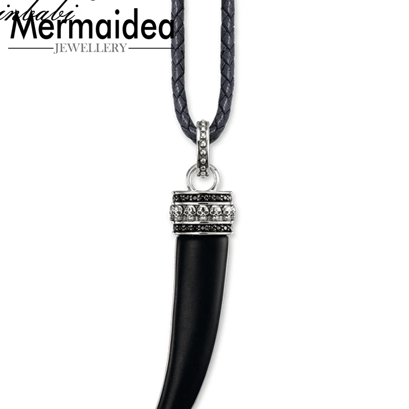 Ожерелье с тигровым зубом модный подарок для женщин и мужчин посеребренное