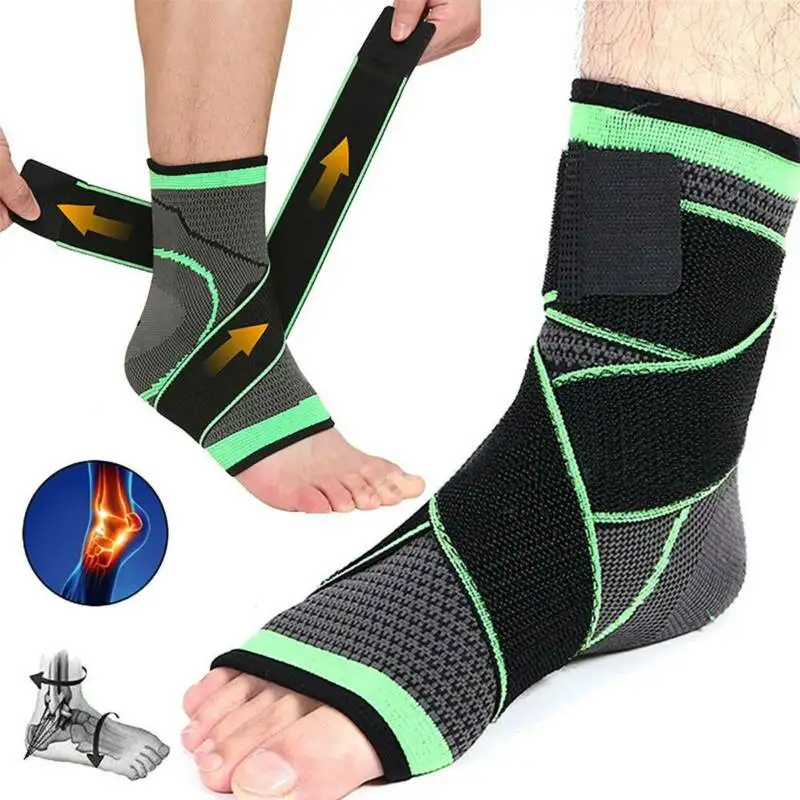

Ankle Support Compression Strap Brace Sprain Protect for Fitness Sport Running Mens Socks