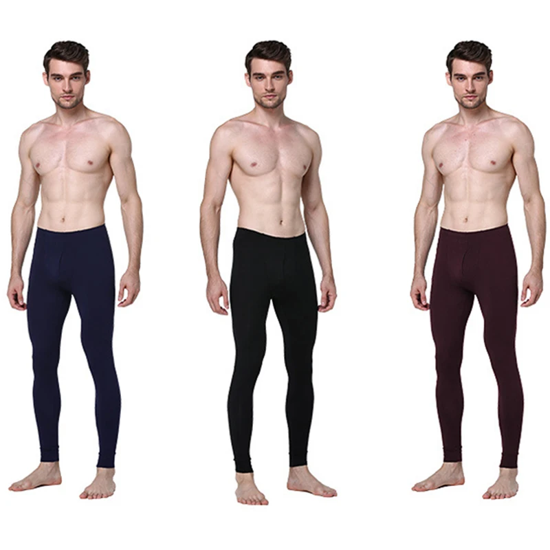 2 Sets Men's Good Quality Warm Pajama Underwear Tight Thin Set