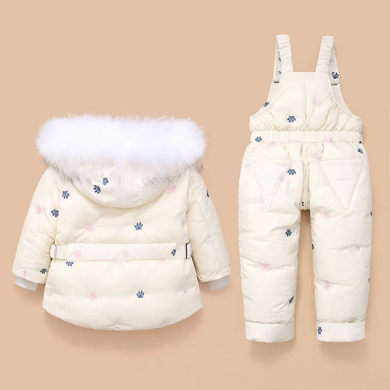 

2pcs Set Winter Jumpsuit For Children 2021 New Boy Girl Children Clothing Baby Snowsuit Kids Fashion Jacket For Girls 0-3 Years
