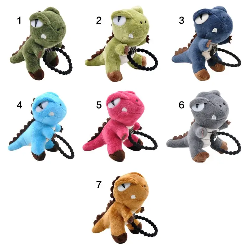 

Women Girls Cute Large 3D Cartoon Dinosaur Hair Rope Plush Toy Bamboo Joint Rubber Band Decorative Ponytail Holder Photo Props