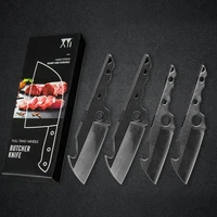 sowoll butcher cleaver carrying out mini 1 5 inch knives set easy take chopping knife gift box open parcel outdoor durable