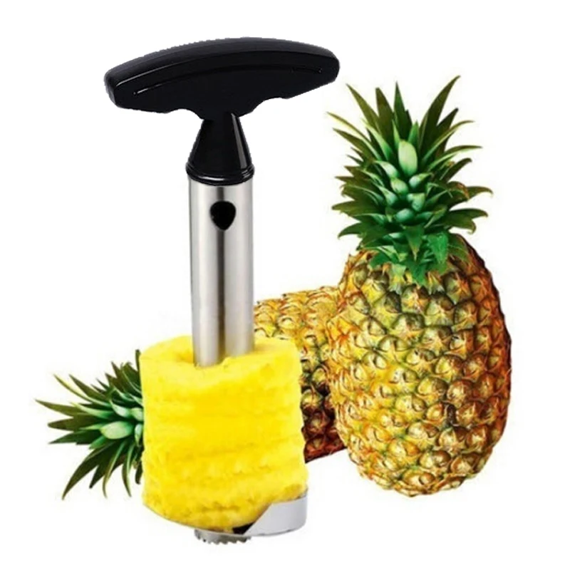 

stainless steel and ABS Fruit Pineapple Peeler Corer Slicers Zesters Kitchen Cutter Peeler Easy Tool Kitchen Gadgets Accessories