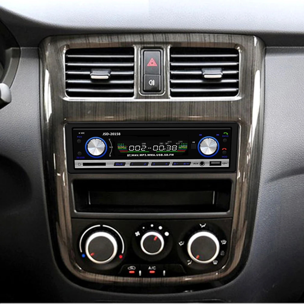 New 12V 60w Car Stereo FM Radio MP3 Audio Player Support Phone with USB/SD MMC Port Electronics In-Dash 1 DIN | Электроника