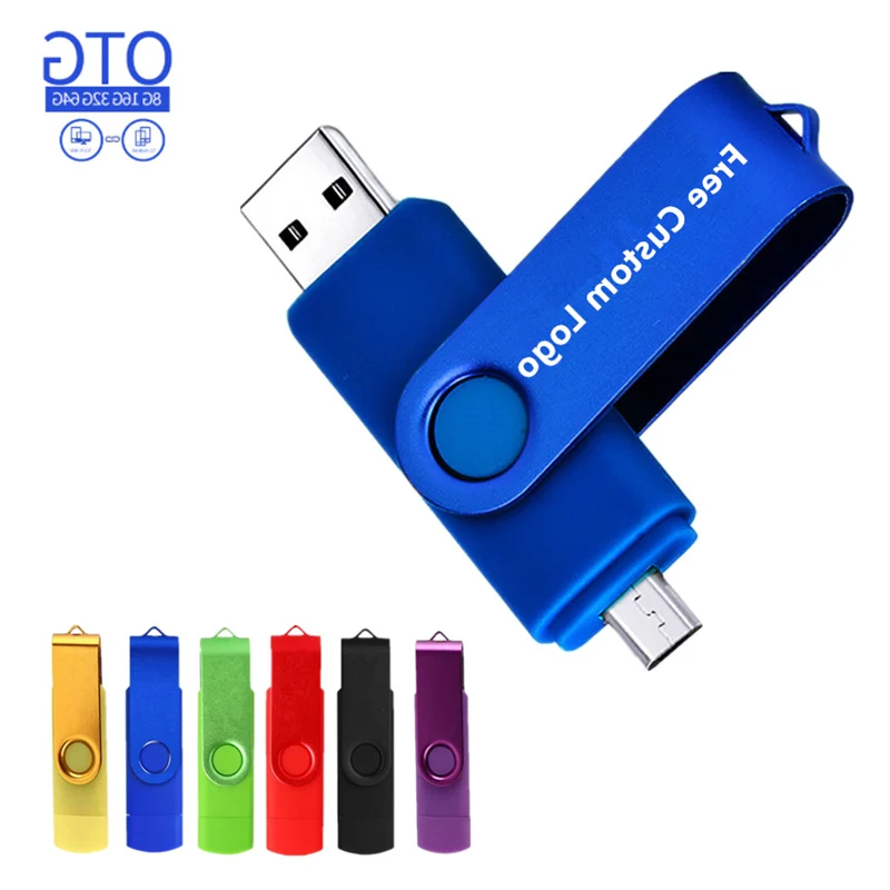 Металлический Usb флеш накопитель OTG 4 ГБ 8 16 32 64 128 ГБ|USB флэш-накопители| |