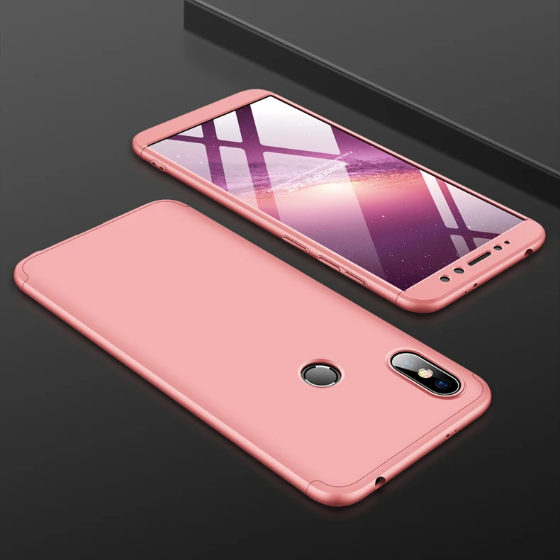 Чехол GKK 360 с полной защитой для Xiao mi Red mi S2 A2 Lite 4X6 pro 6A 7, жесткий матовый чехол для Xiaomi mi A2 A3 8 Lite 9 SE