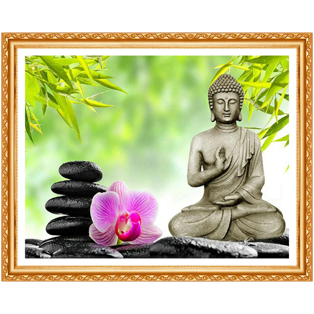 Сделай Сам алмазная вышивка Будда дзен жизнь 5D крестом 3D алмаз украшение