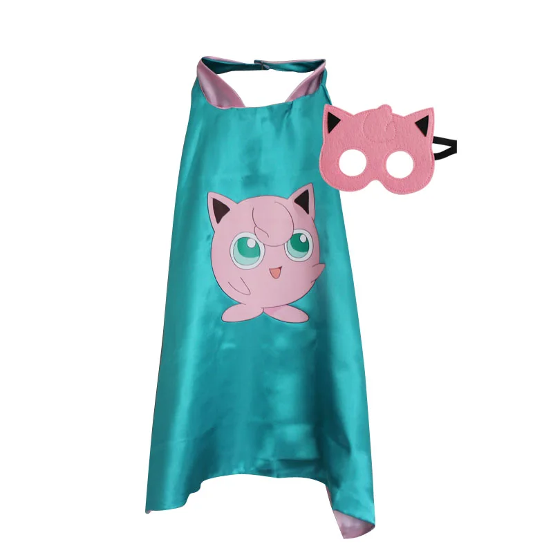 Костюм на Хэллоуин для детей, костюм «Покемон», плащ супергероя с маской, подарок на день рождения